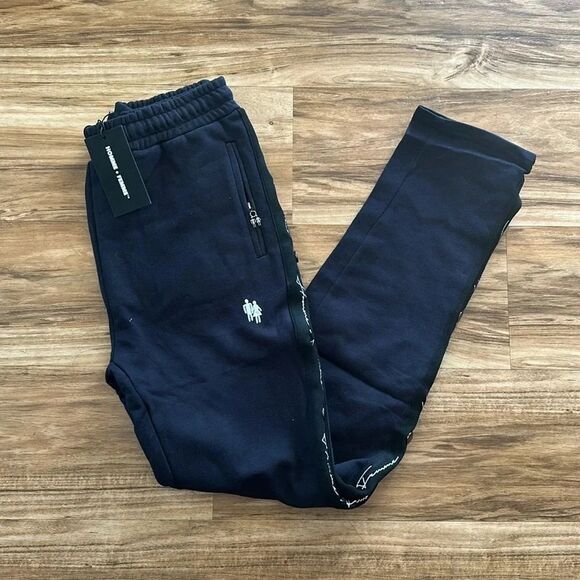 Homme + Femme Signature Track Pants Black Size M NWT - Picture 4 of 9